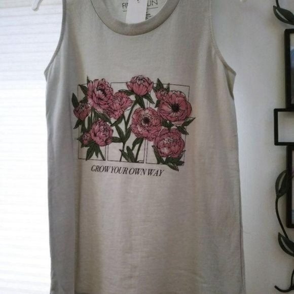 Women's 5th Sun Tank "Grow Your Own Way" NWT - Picture 7 of 8